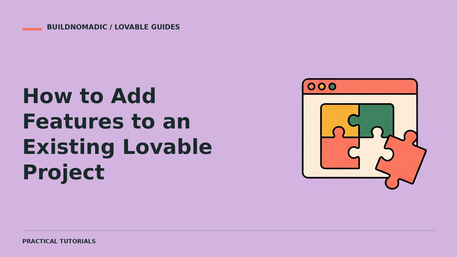 How to Add Features to an Existing Lovable Project