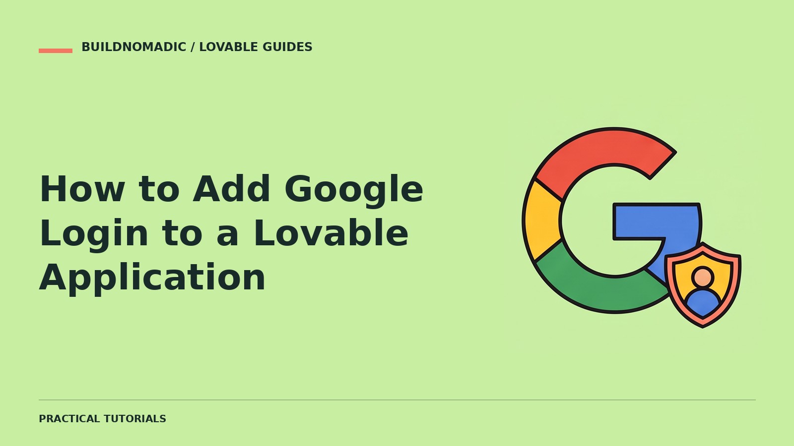 How to Add Google Login to a Lovable Application