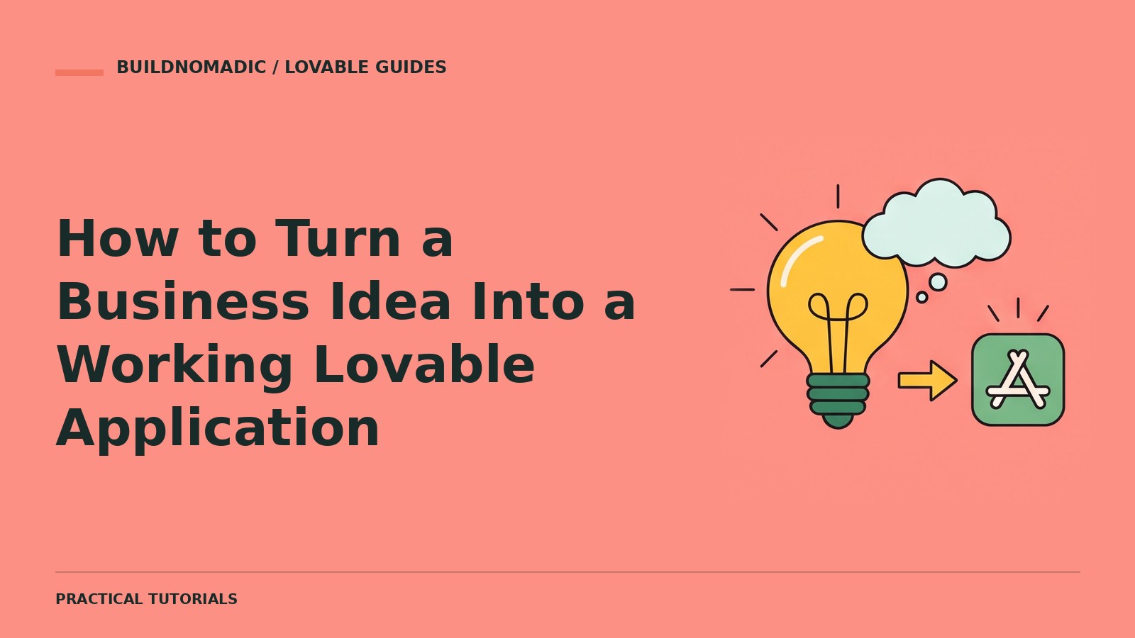 How to Turn a Business Idea Into a Working Lovable Application