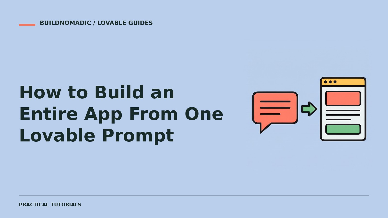 How to Build an Entire App From One Lovable Prompt