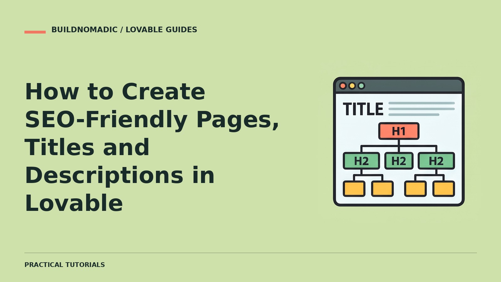 How to Create SEO-Friendly Pages, Titles and Descriptions in Lovable