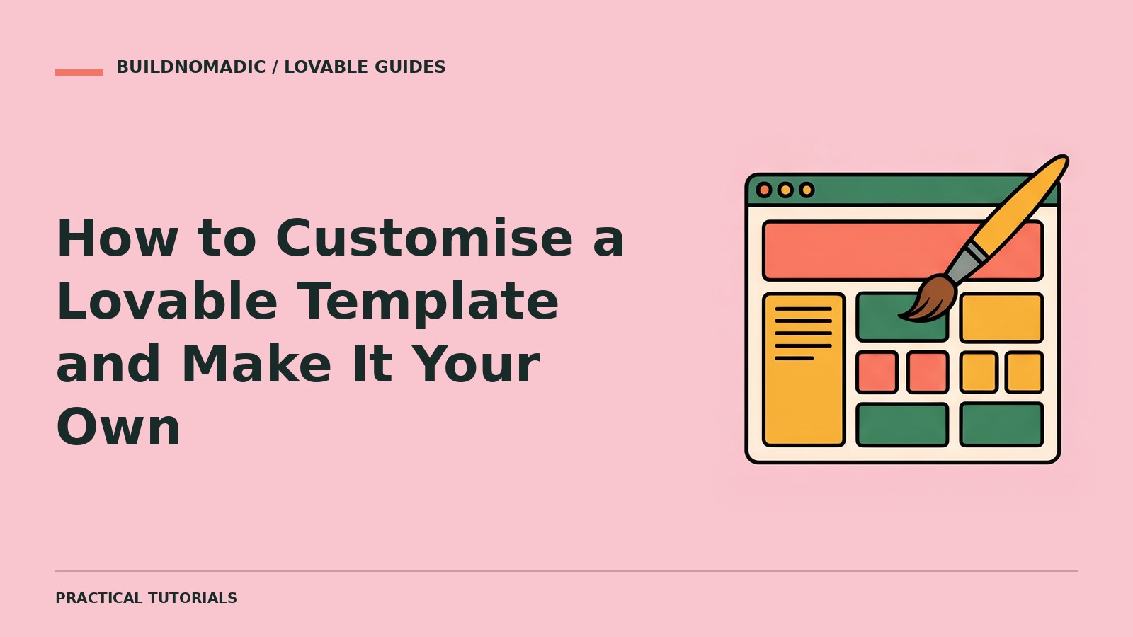 How to Customise a Lovable Template and Make It Your Own